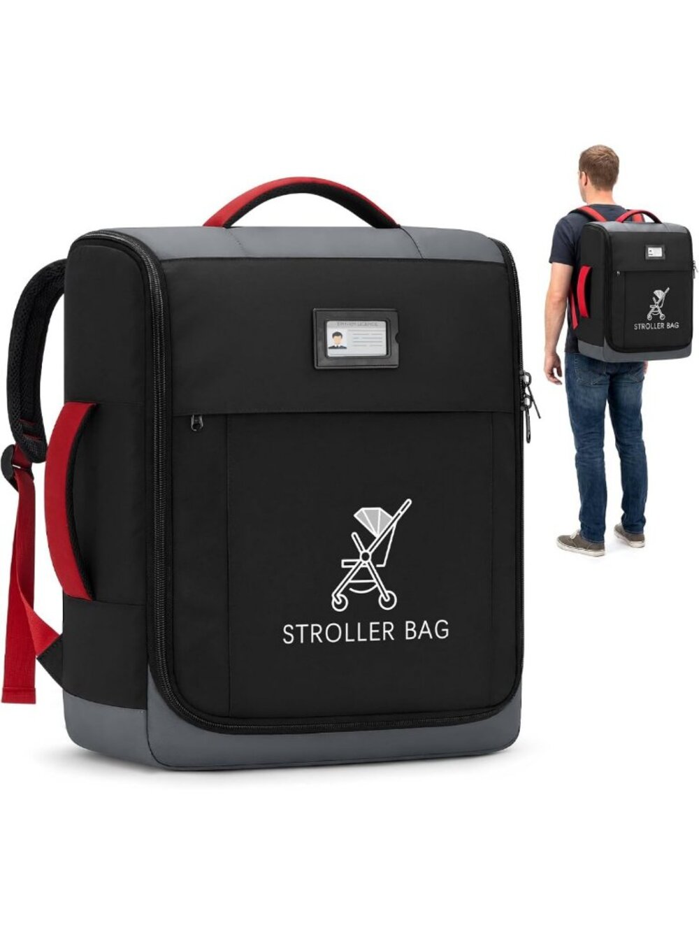 Travel Stroller Bag for Airplane Gate Check - Durable Backpack for Easy